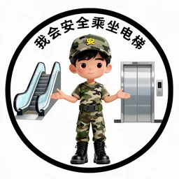 我会安全乘坐电梯