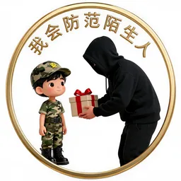 我会防范陌生人